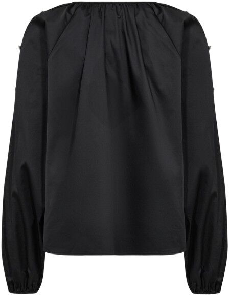 LR-ISLA SOLID 131 Bluse Sort