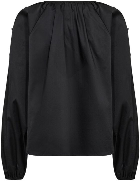 LR-ISLA SOLID 131 Bluse Sort