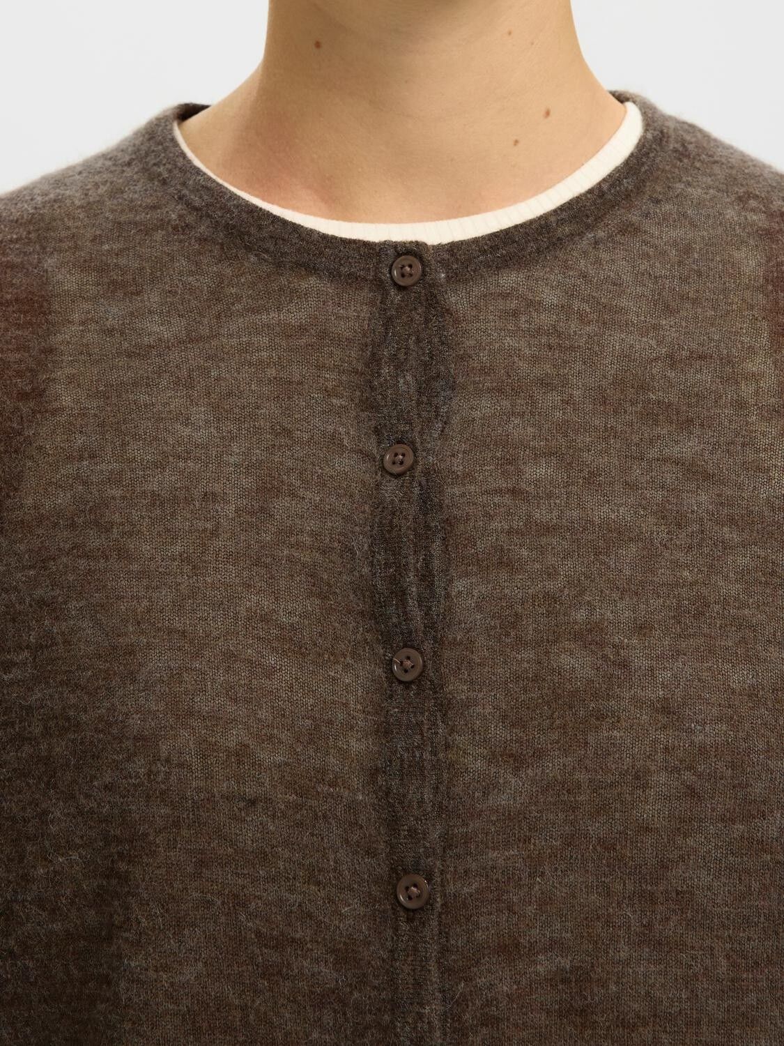 Slwshirley Ls Knit O-Neck Cardigan Noos