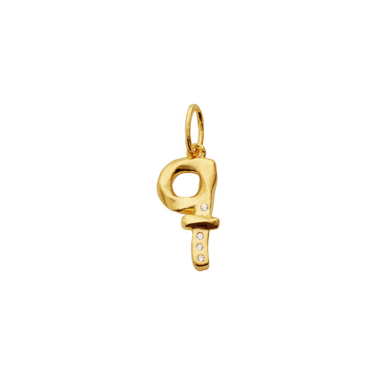 Alphabet Pendant Gold