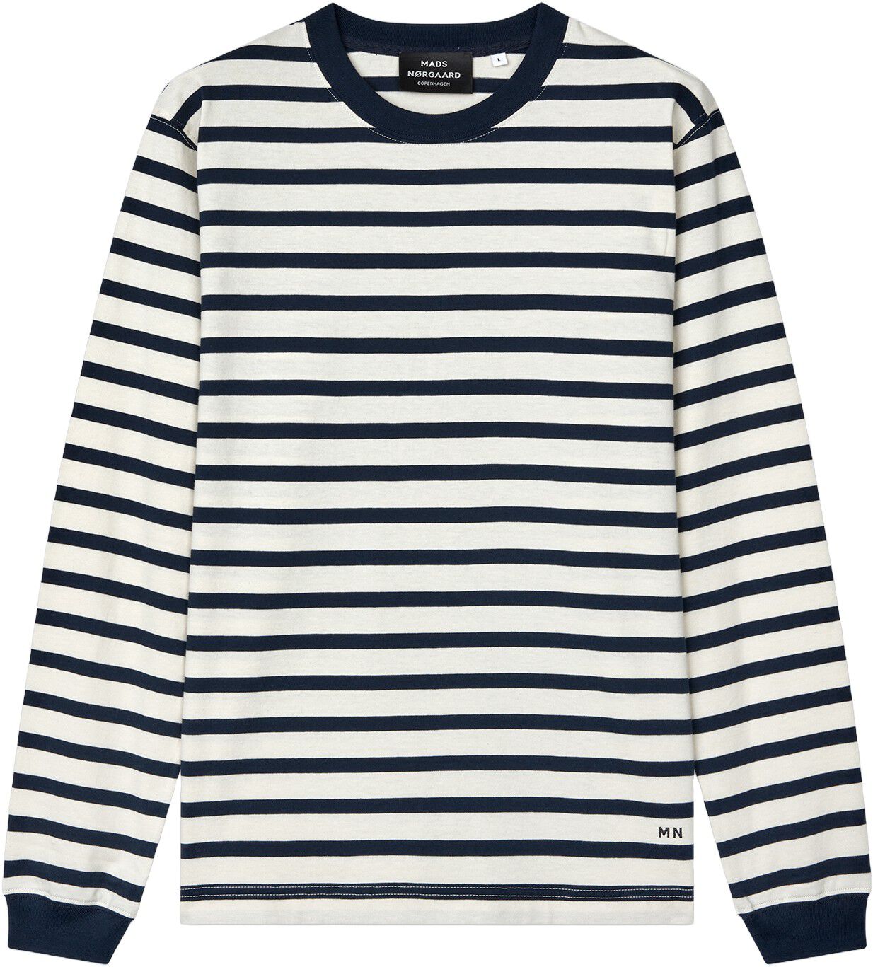 Cotton Jersey Stripe Frode Tee LS