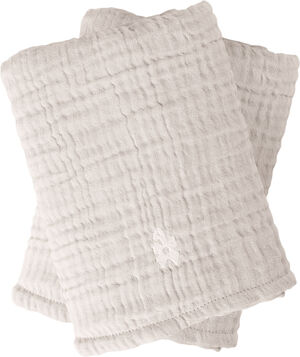 Pusleunderlag 6-lag, 2 stk. , muslin, rose
