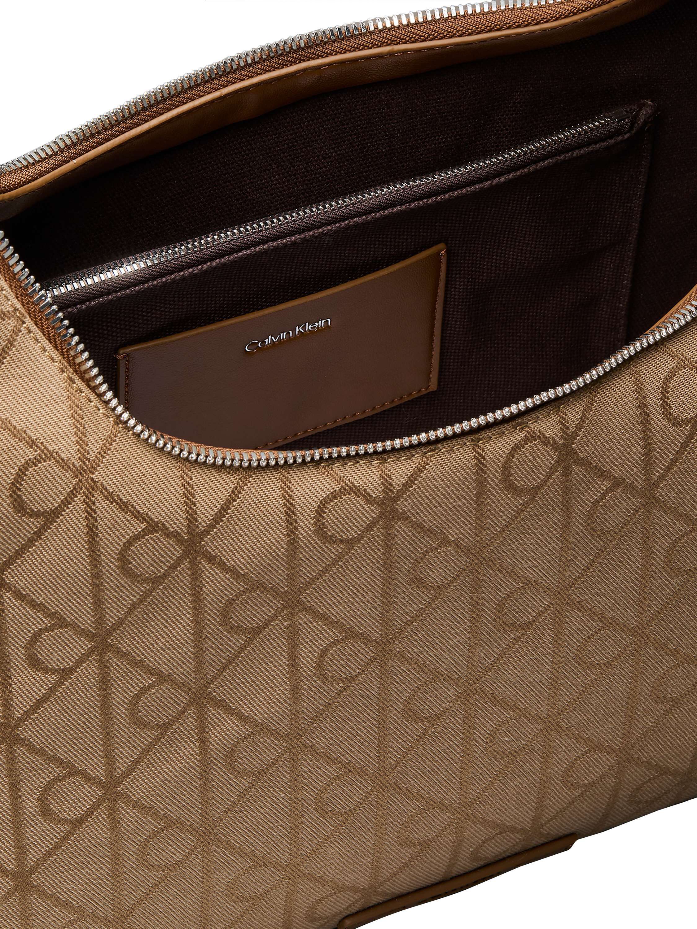 EMBLEM JACQUARD SHOULDER BAG