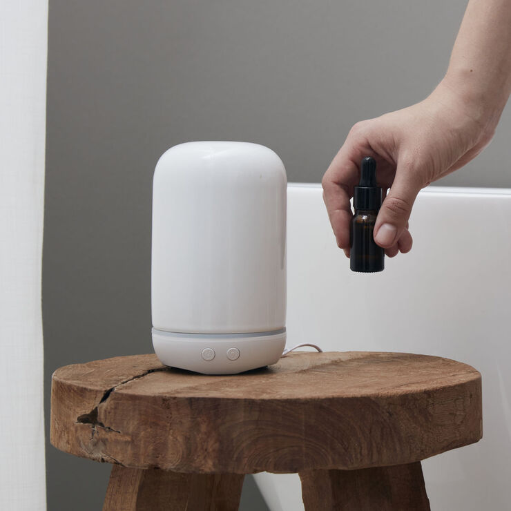 Oljebrenner, Vitalba, Ceramic, Hvit