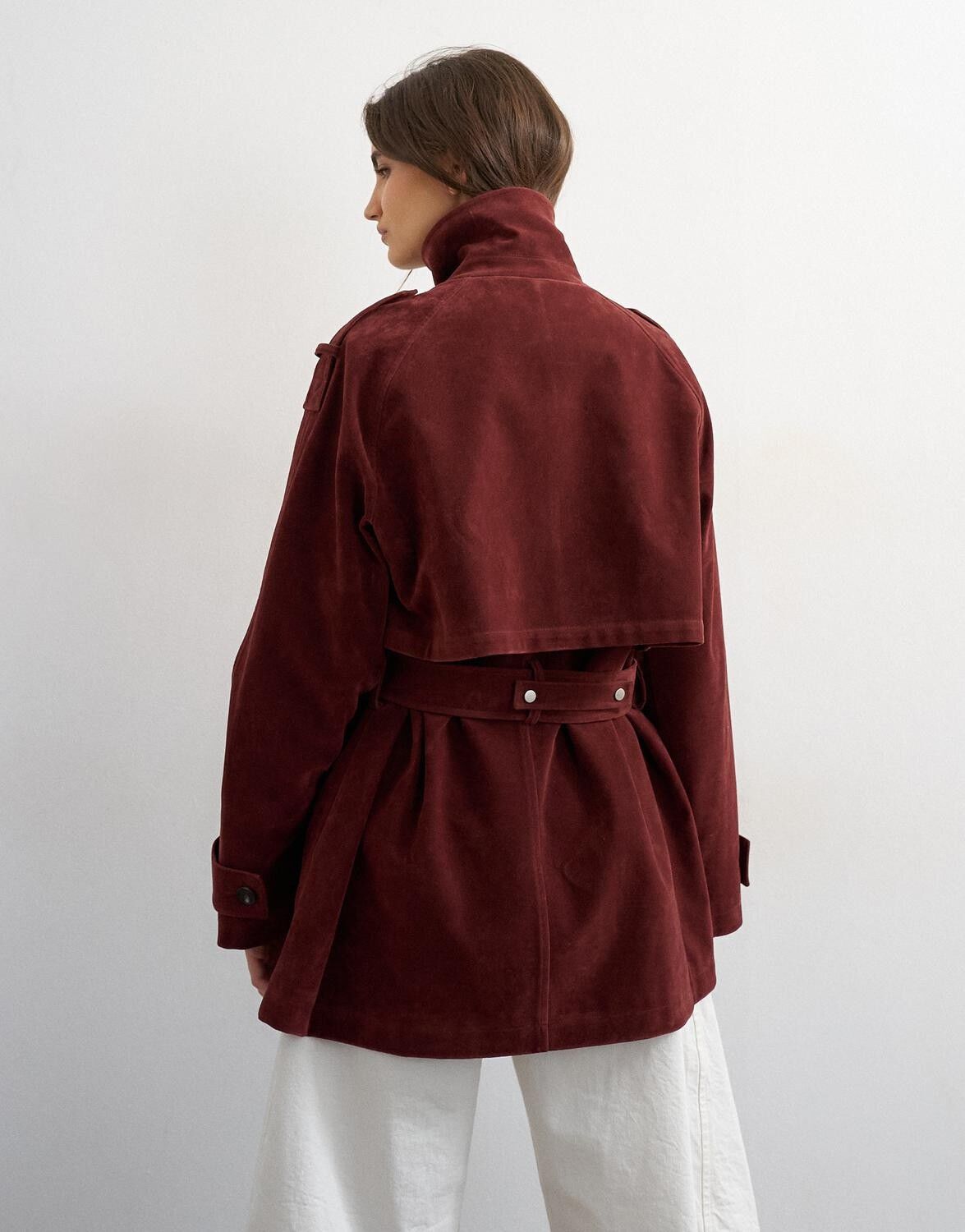 Tssikka Cropped Trench Otw