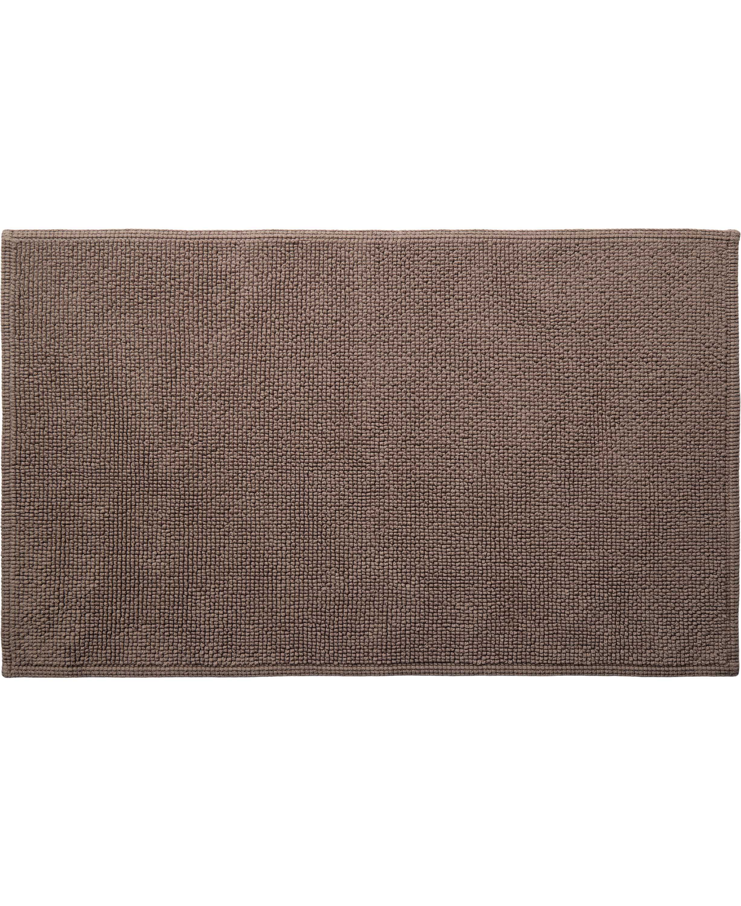Bathmat stonewashed 50x80cm taupe grey GOTS