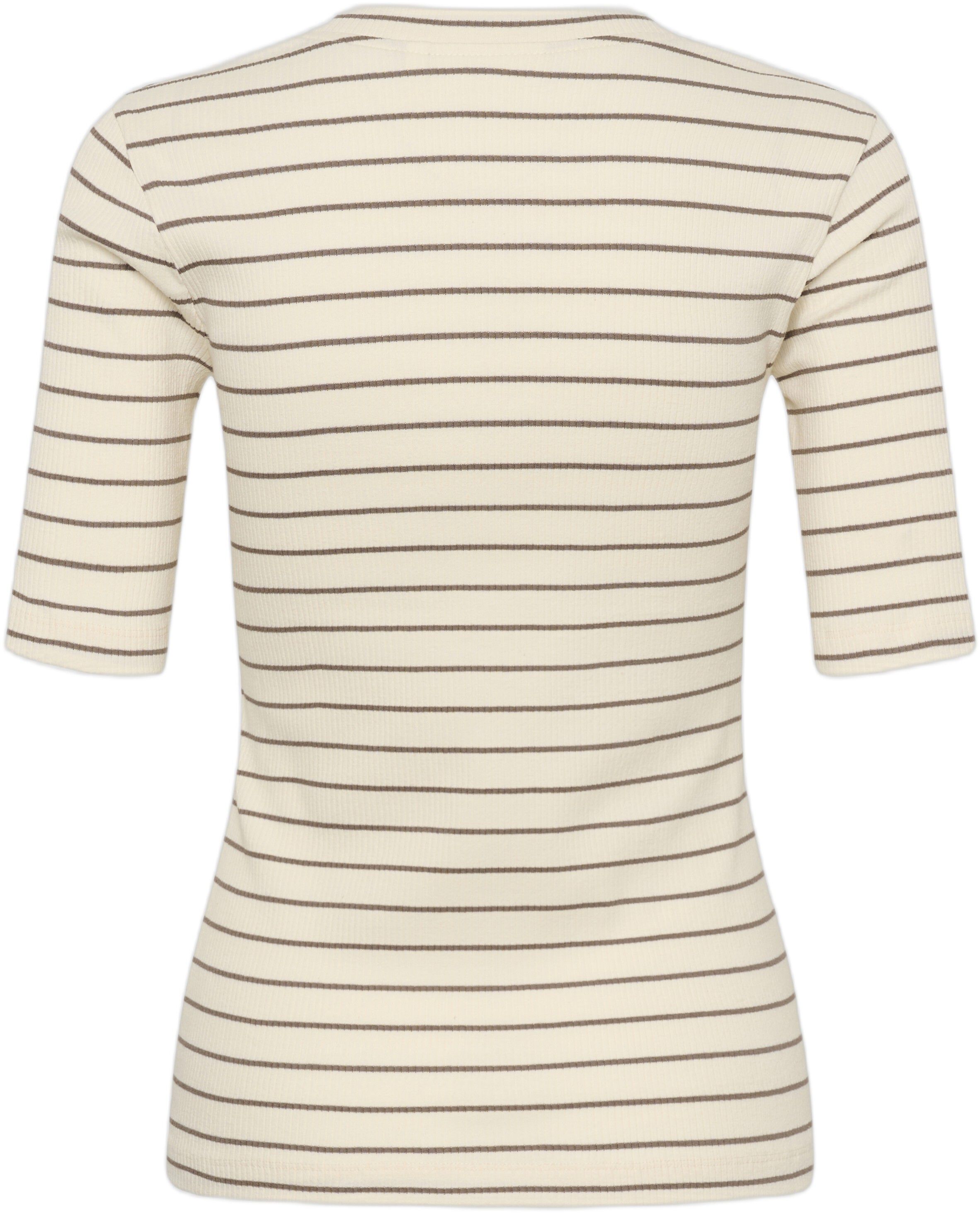 DagnaIW Striped V T-Shirt