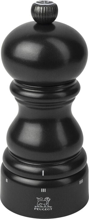 Saltkvern Paris uS 12 cm Svart Satin Bøk