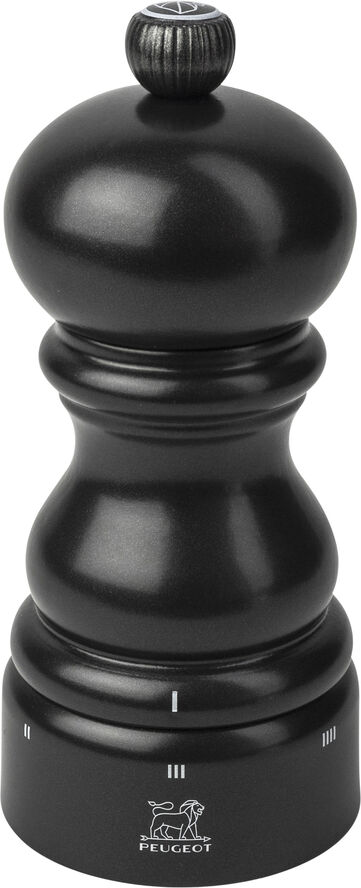 Saltkvern Paris uS 12 cm Svart Satin Bøk