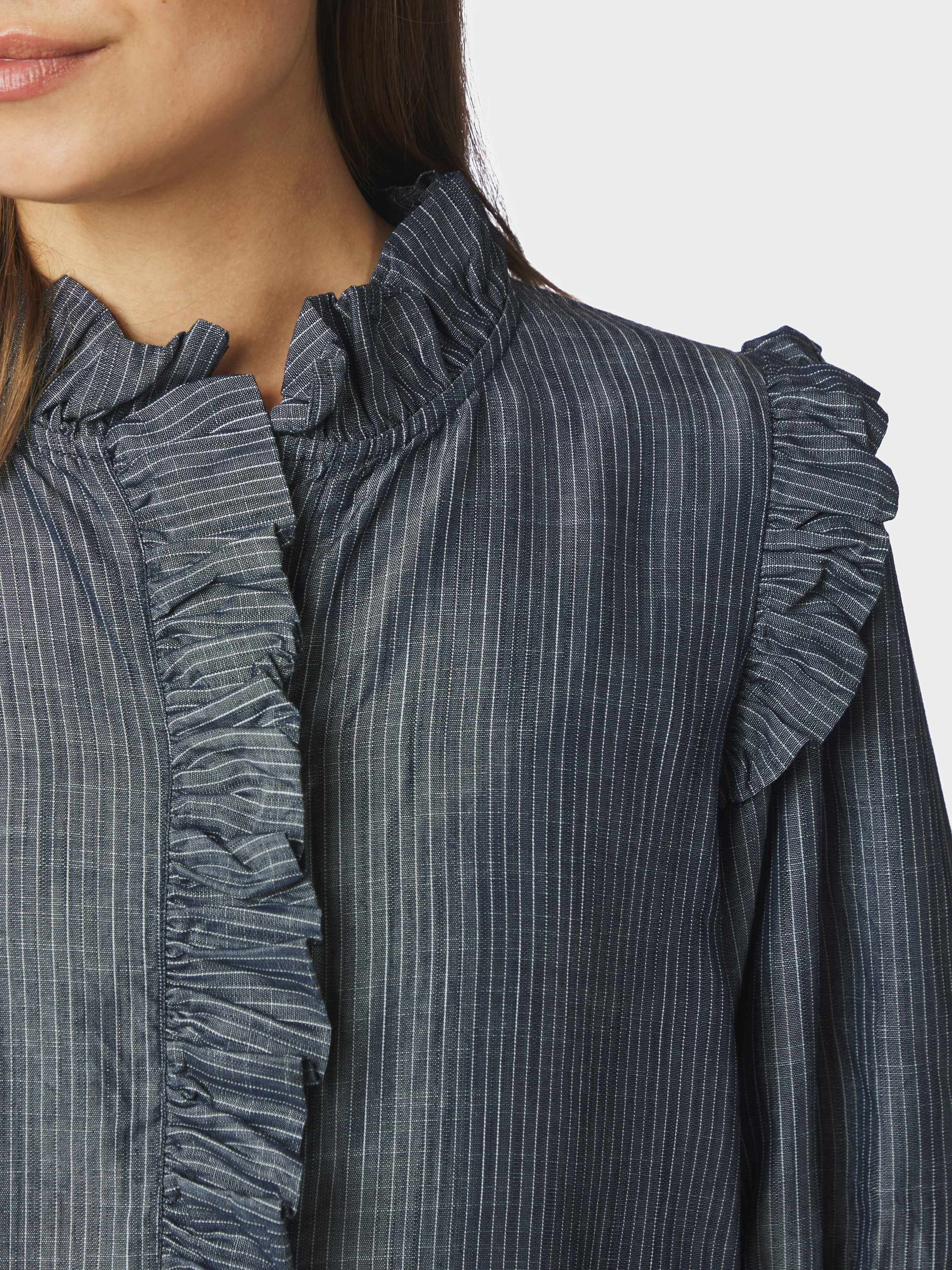 Chacha Chambray Stripe Bluse
