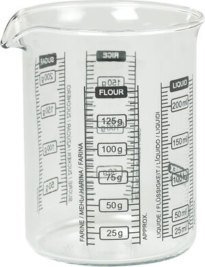 Målekanne Classic 0,25 liter Glass