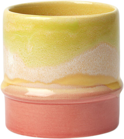 Poppery Krus 36 cl yellow/apple green/pink