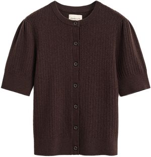 MINI CABLE C-NECK CARDIGAN SS