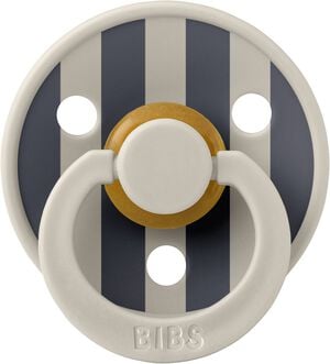 BIBS Pacifier Studio Colour Block Latex Size 2 Sand/Iron