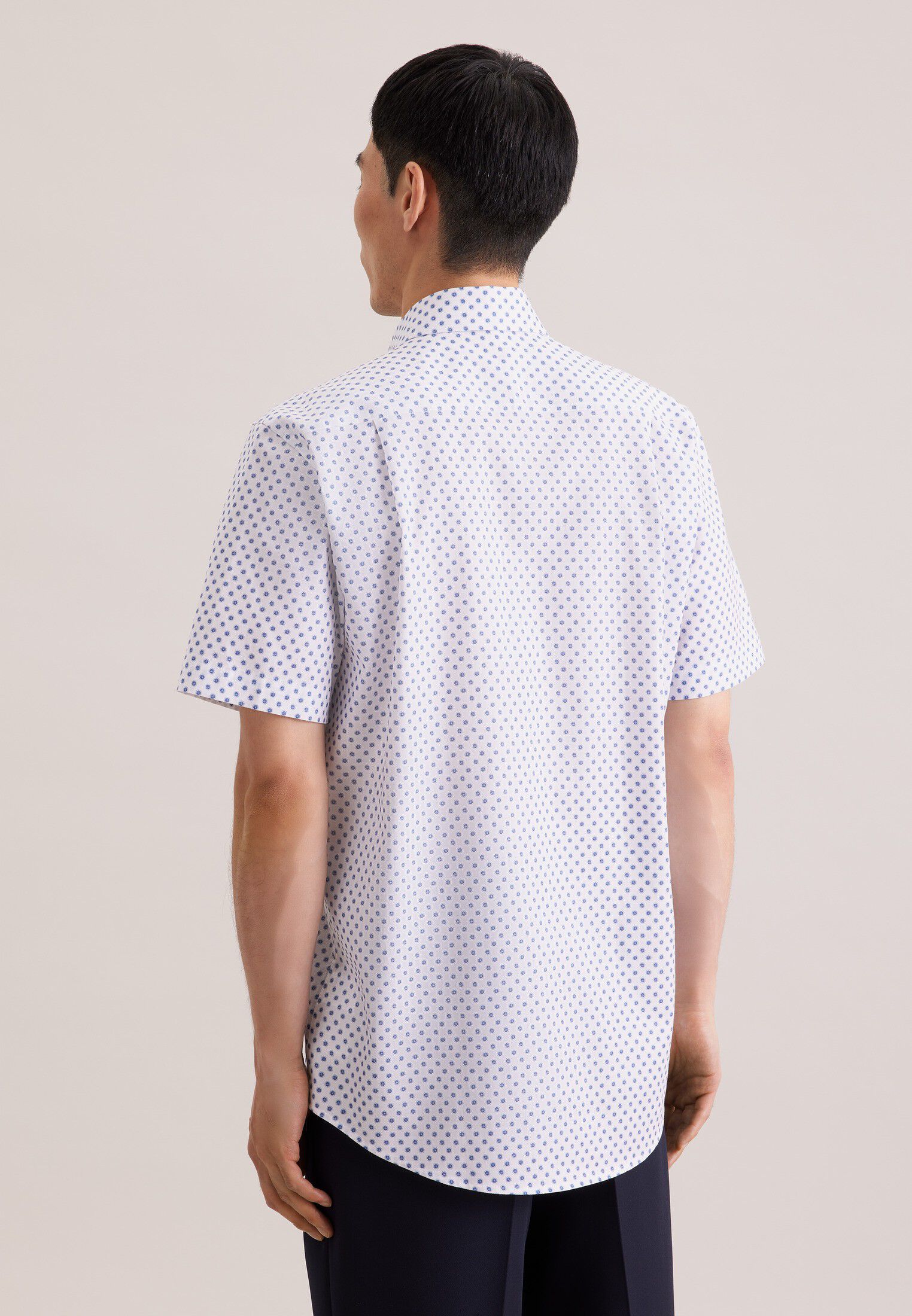 Business shirt Regular 1/2 Kent-Collar Print