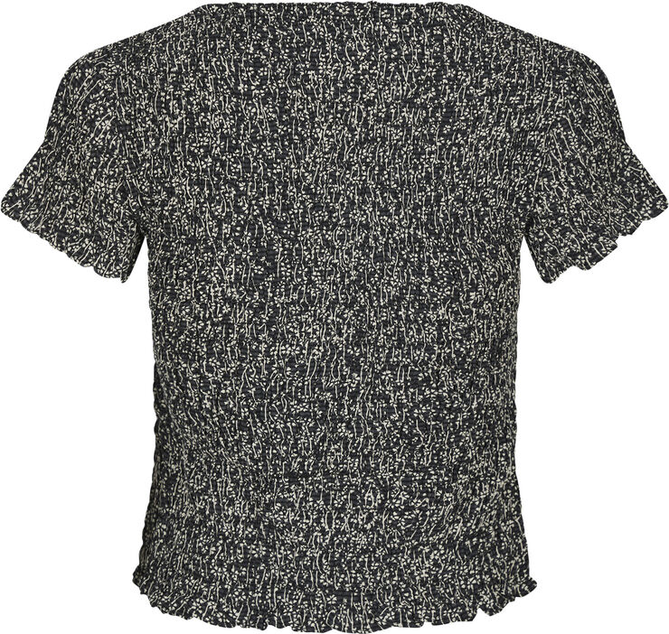 Aletta Flower Check Top