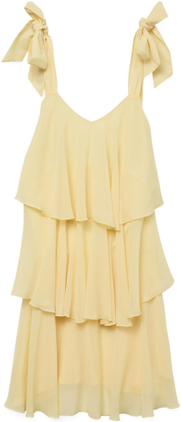 Vmfelicia Tiestrap Ruffle Short Dress Ex