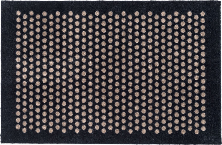 Måtte 60x90 cm, dot sort/sand