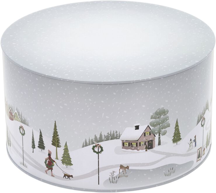 Kakebokssett Vinter 22x12/20x10 cm Arctic Ice/Woodrose Metal