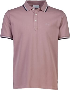 Polo shirt w. contrast piping