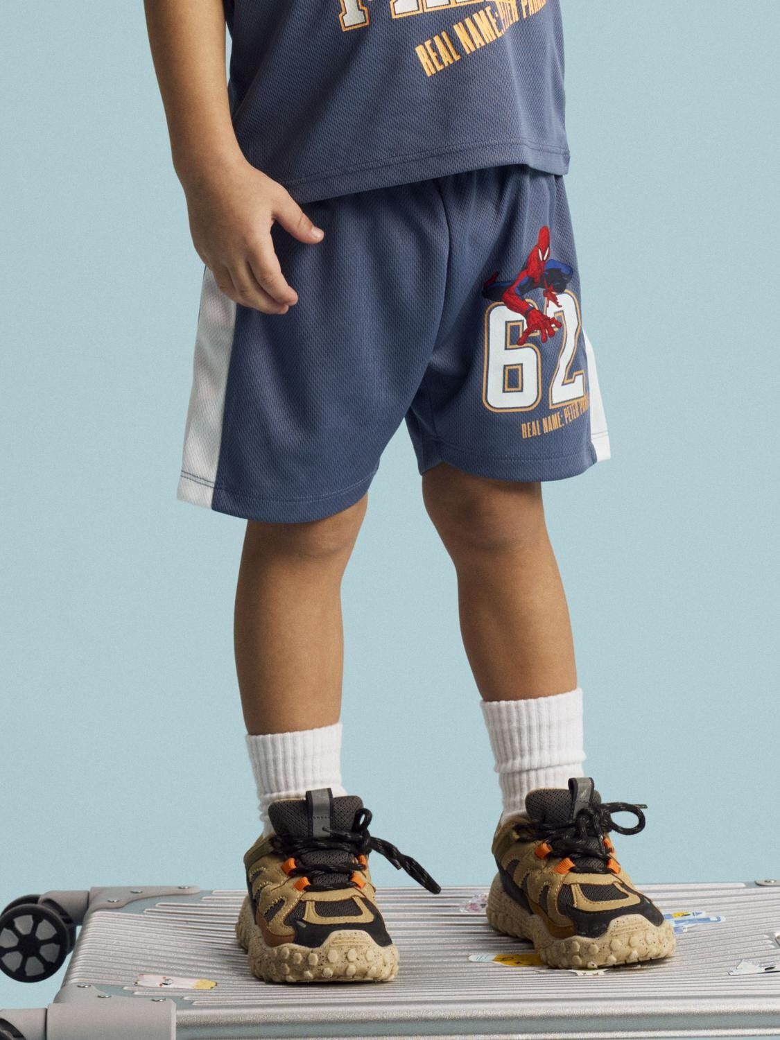 Nmmanri Spider Nreg Long Poly Shorts Mar