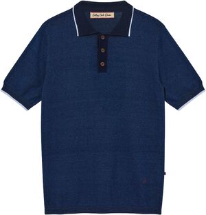 MMGFrancesco Indigo Polo SS Knit