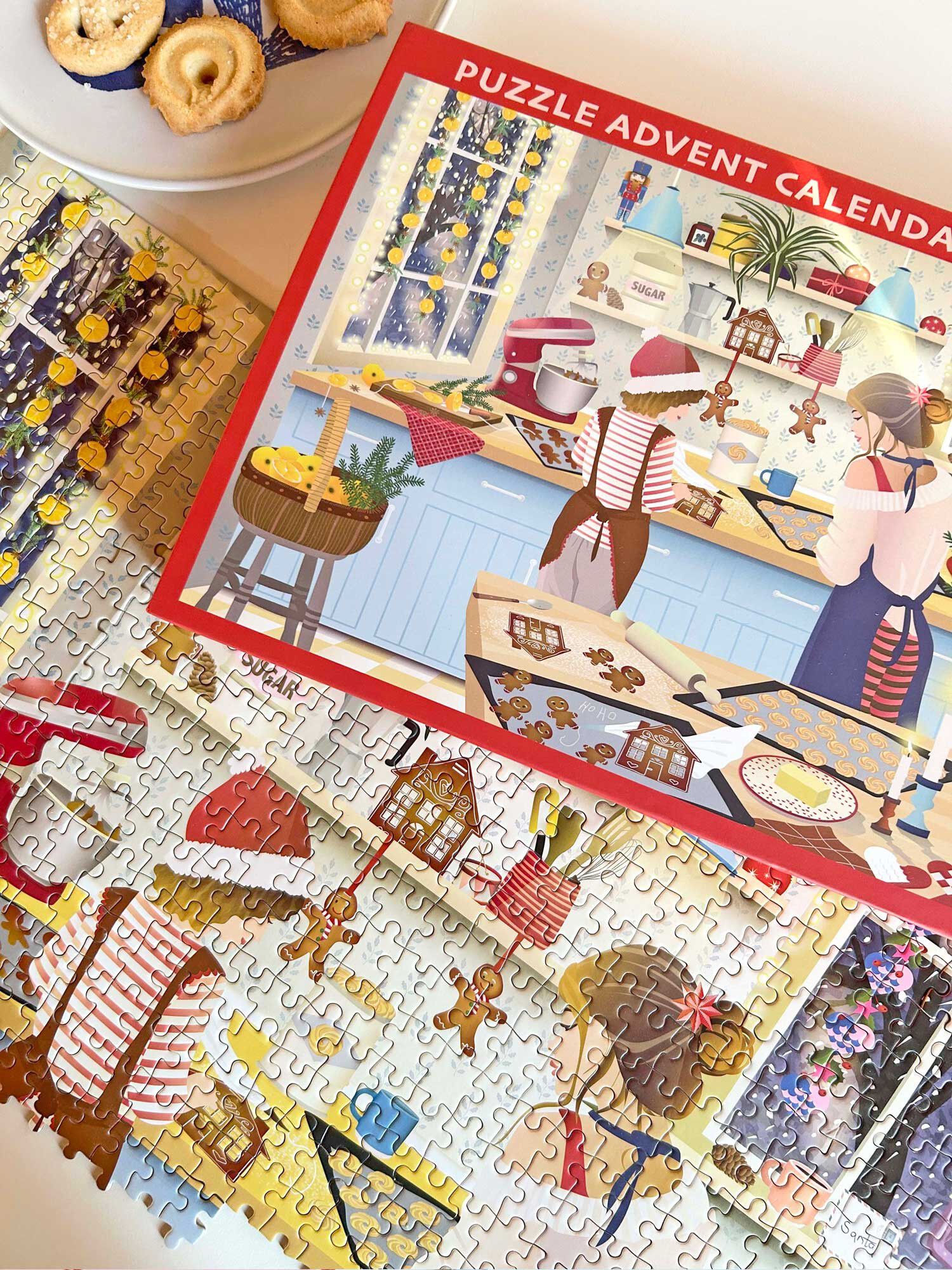 SWEET CHRISTMAS - puslespilsadventskalender med 1000 brikker