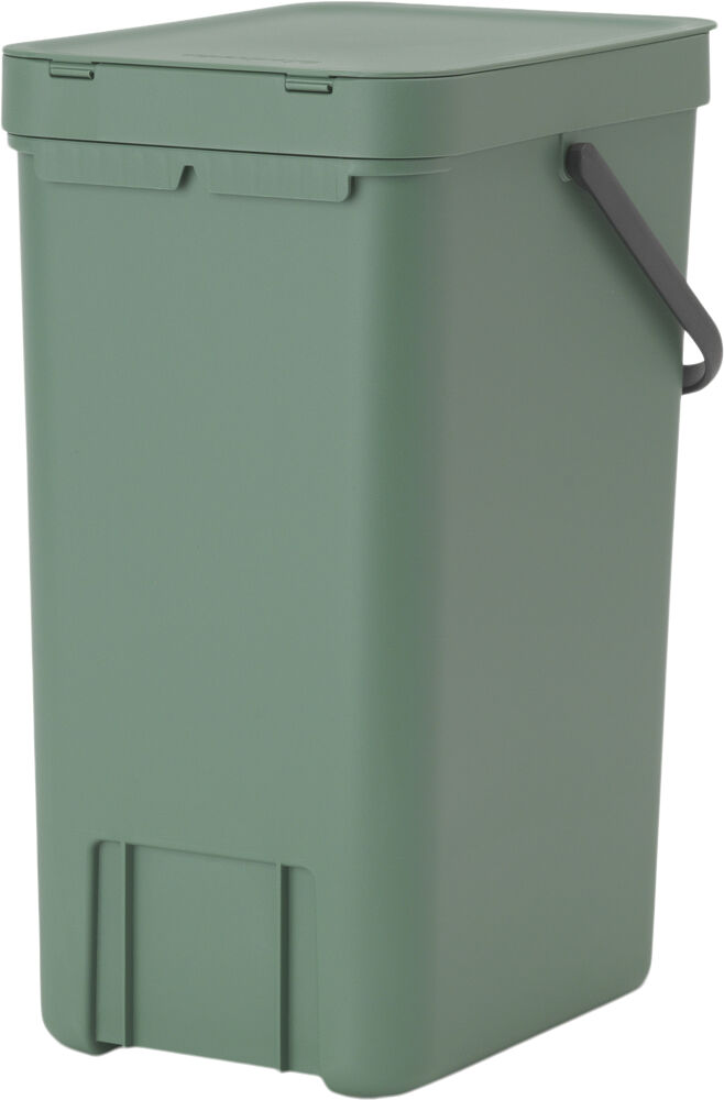 Affaldsspand m/l&aring;g sort. kon. 16 lt