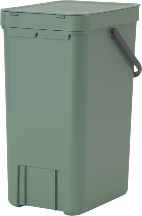 Affaldsspand m/låg sort. kon. 16 lt