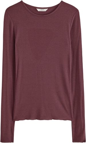 Mjuk halvgenomskinlig topp i ullbla