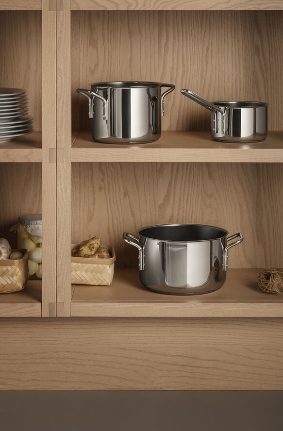 Stainless Steel Kasserolle 1,1 l keramisk Slip-Let® belægnin