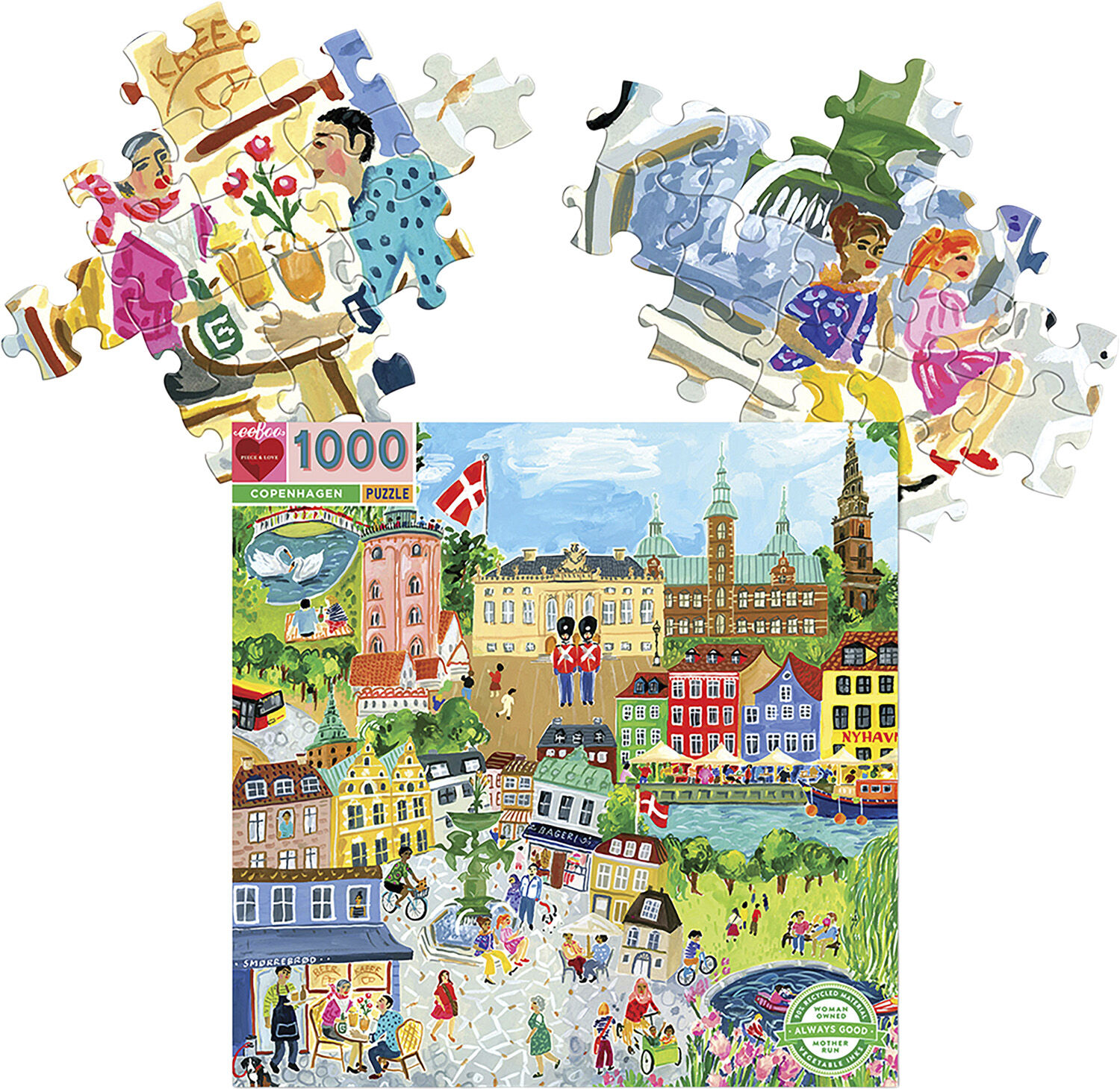 eeBoo - Puslespil 1000 brk - K&oslash;benhavn