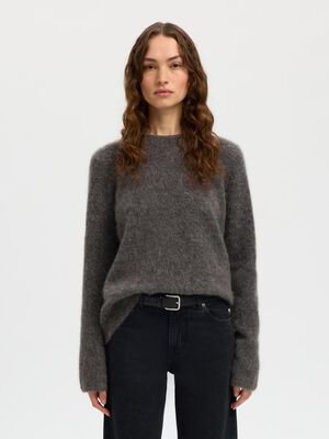 SLFLULU BRUSHED LS KNIT O-NECK