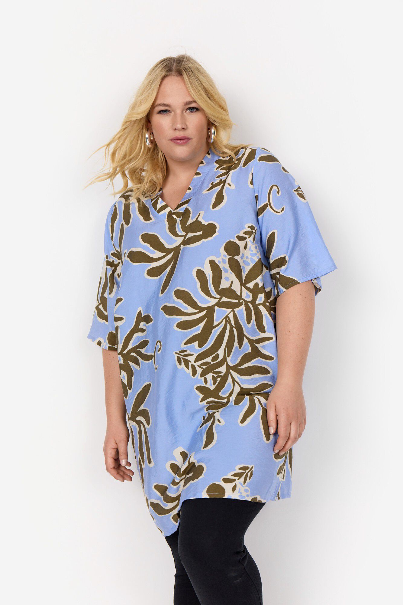 Curvy WA-LINNEA 3 Tunika Lysebl&aring;