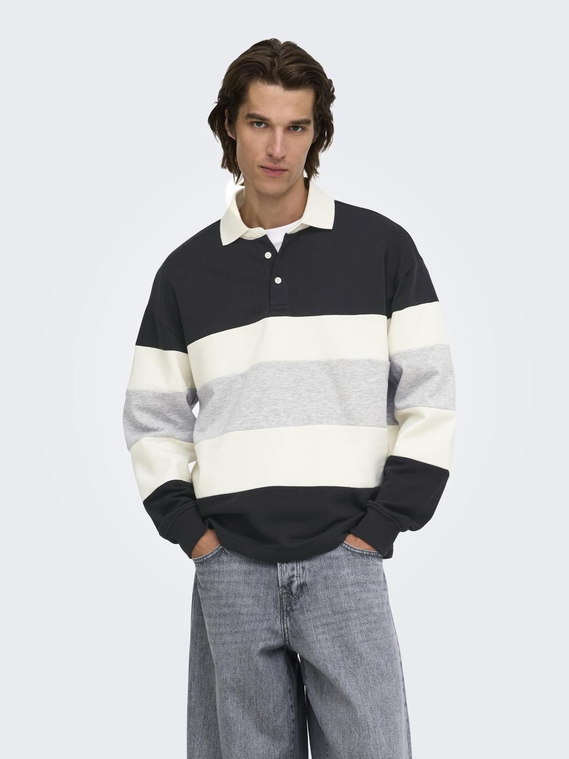 ONSBENEDICT LS RUBGY RLX SWEAT POLO