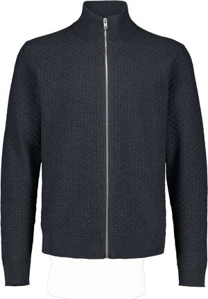 Knitted zip cardigan