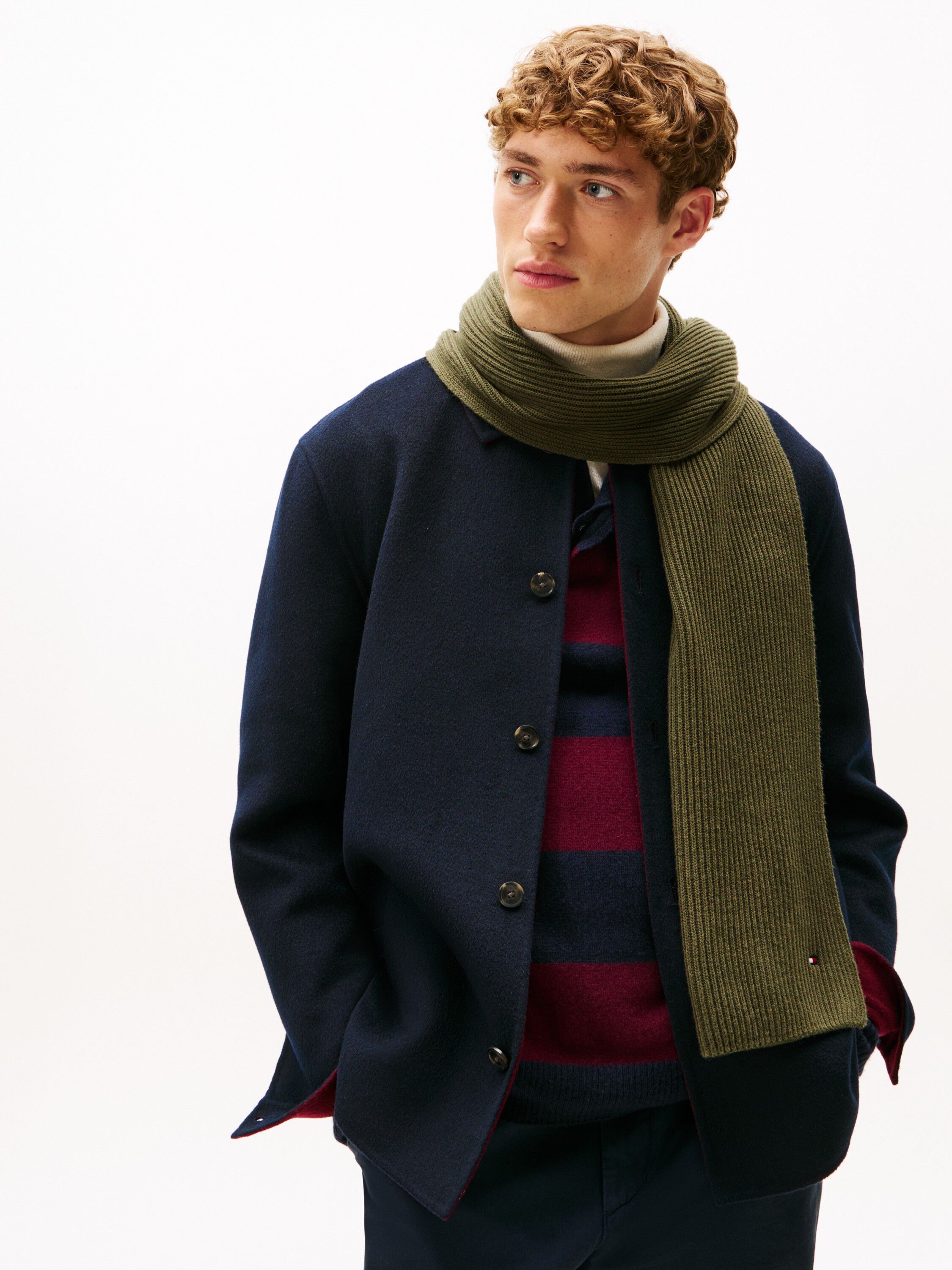 TH FLAG PIMA COTTON CASH SCARF