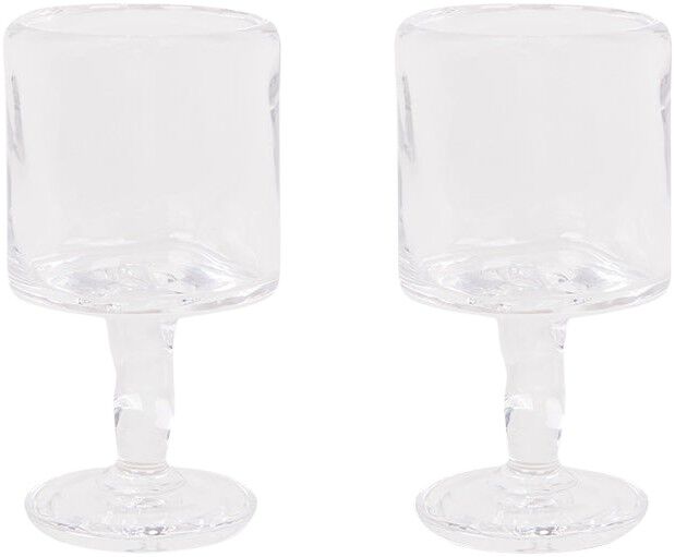 0405 Stem Glass Set of Two | Clear | Medium