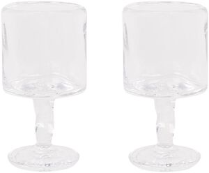 0405 Stem Glass Set of Two | Clear | Medium