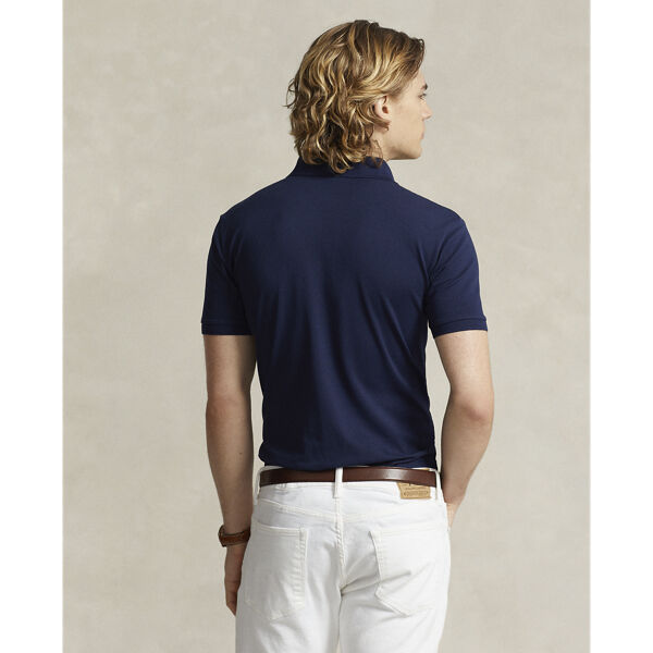 Slim Fit Stretch Mesh Polo
