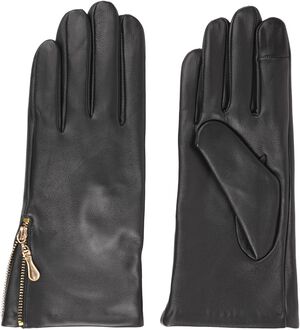 MORASSO - FEMININE LEATHER GLOVES WITH ZIP DETAIL