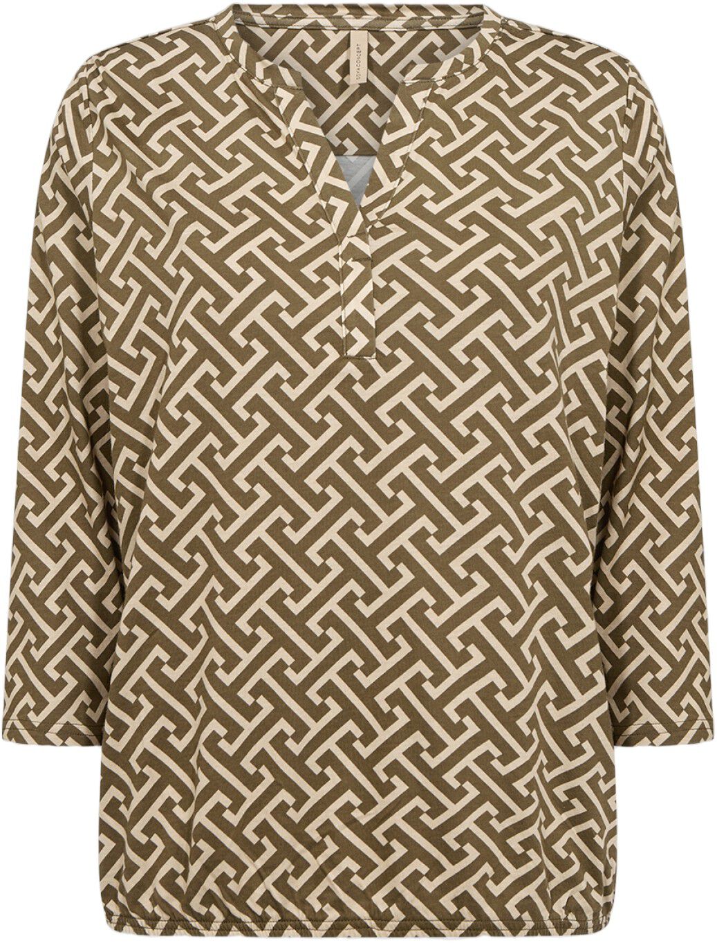 SC-FELICITY AOP 519 Bluse Oliven