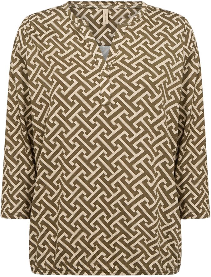 SC-FELICITY AOP 519 Bluse Oliven