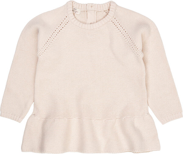 KNITTED PULLOVER W. FRILL