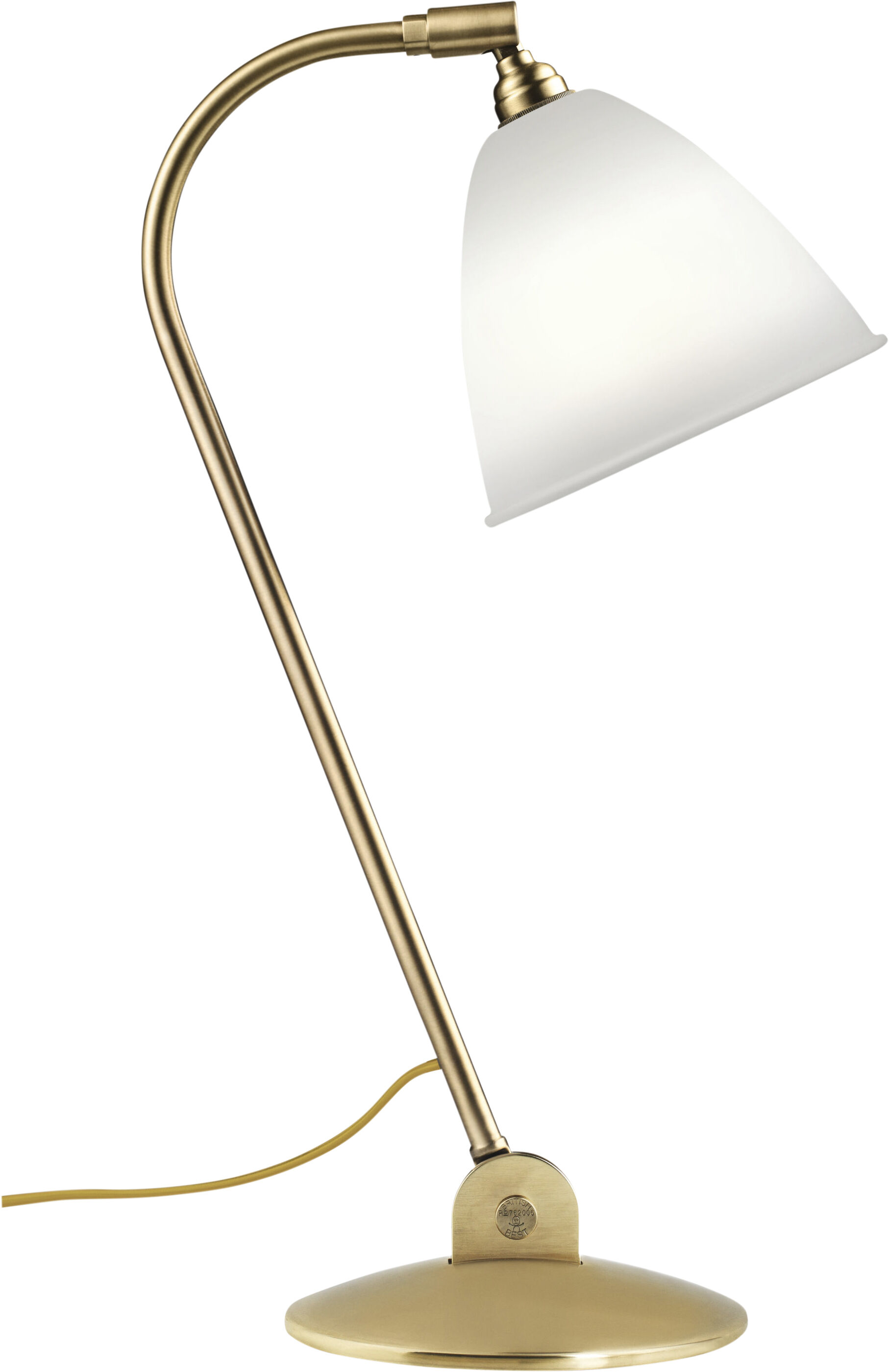 BL2 Table Lamp - &oslash;16 (Base: Black Brass, Shade: Bone China)