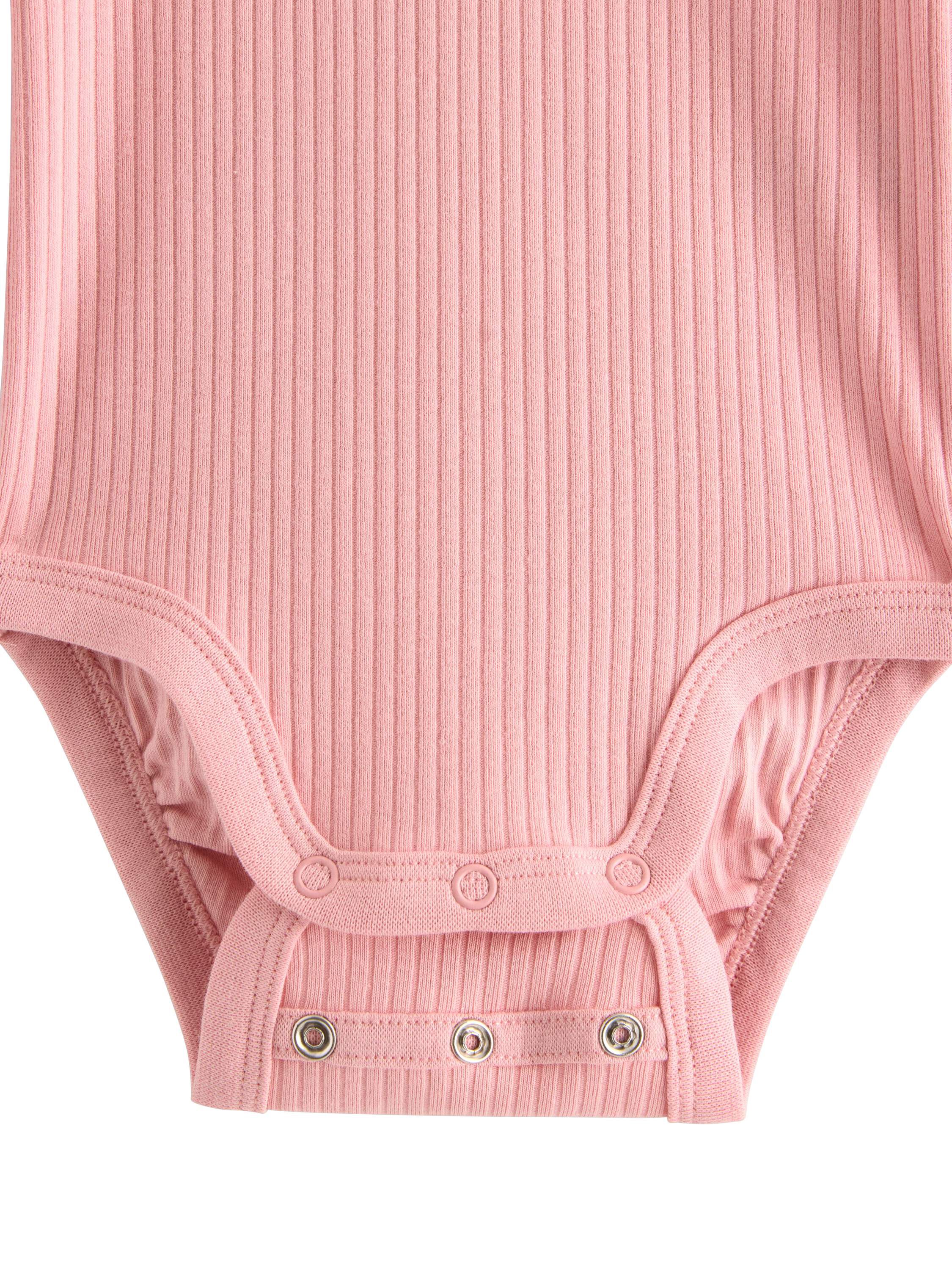 Long-sleeved baby bodysuit in soft,