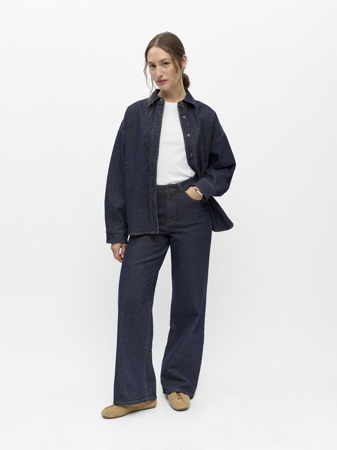 Objsole Mae L/S Lo Denim Shirt Noos