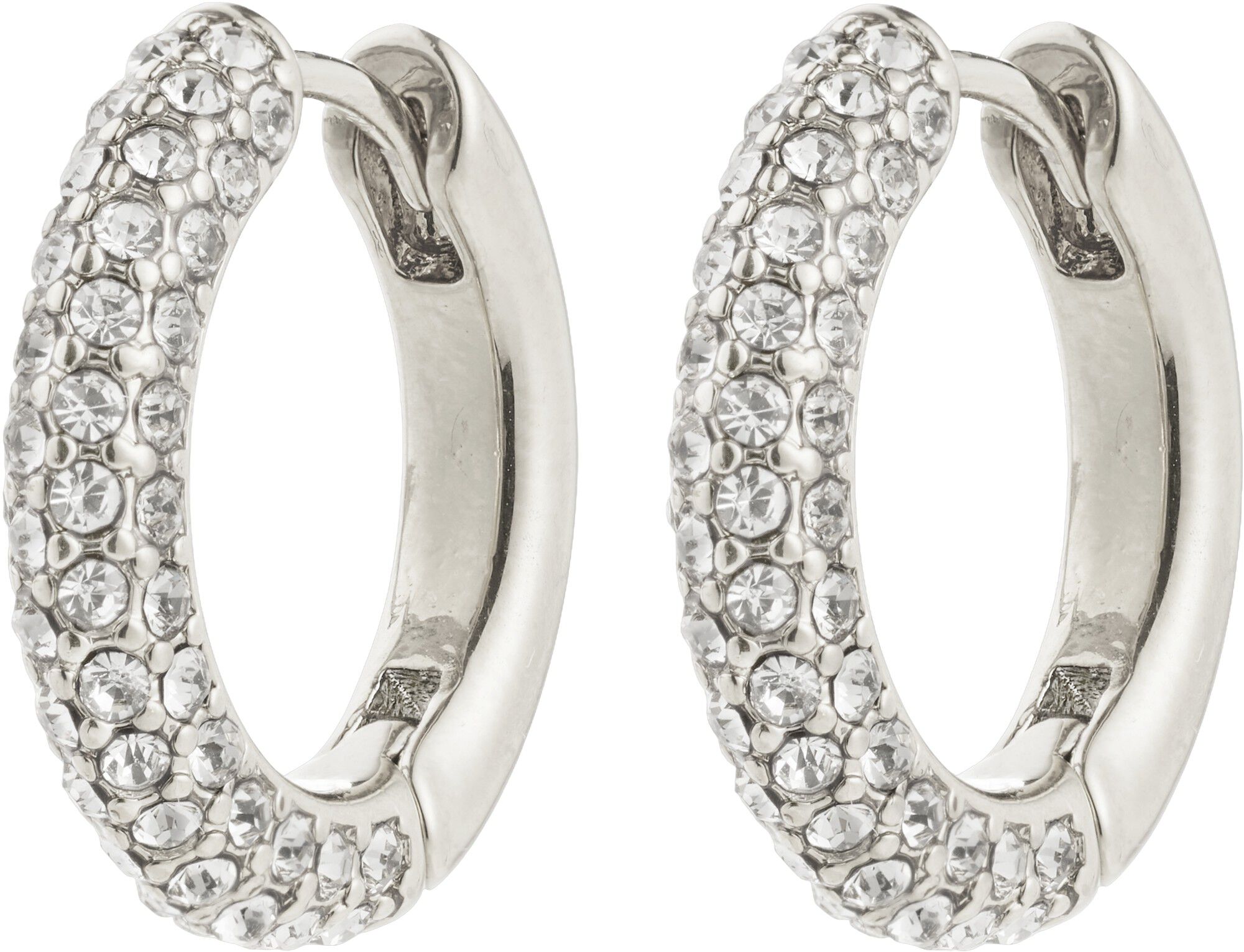 TATUM medium hoops silver-plated