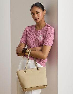 Crosshatch Leather Medium Karly Tote