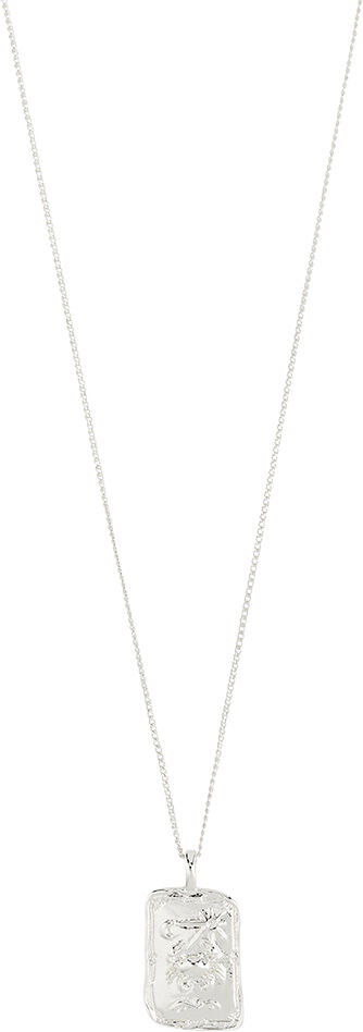 CANCER recycled Zodiac Sign necklace, silver-plated